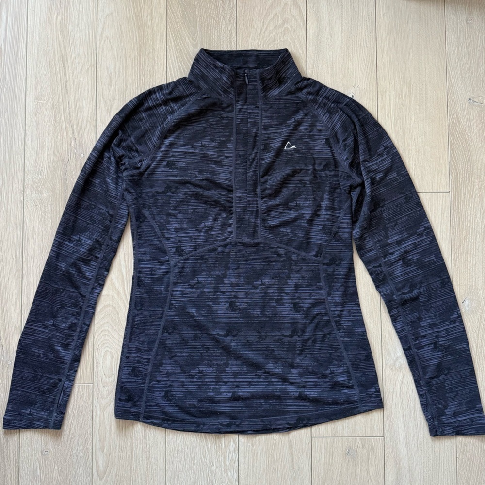 Paradox Merino Wool Blend DriRelease FRESHGUARD 1/4 Zip Long Sleeve Top Size S